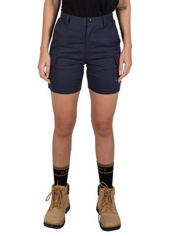 Womens navy sale work shorts